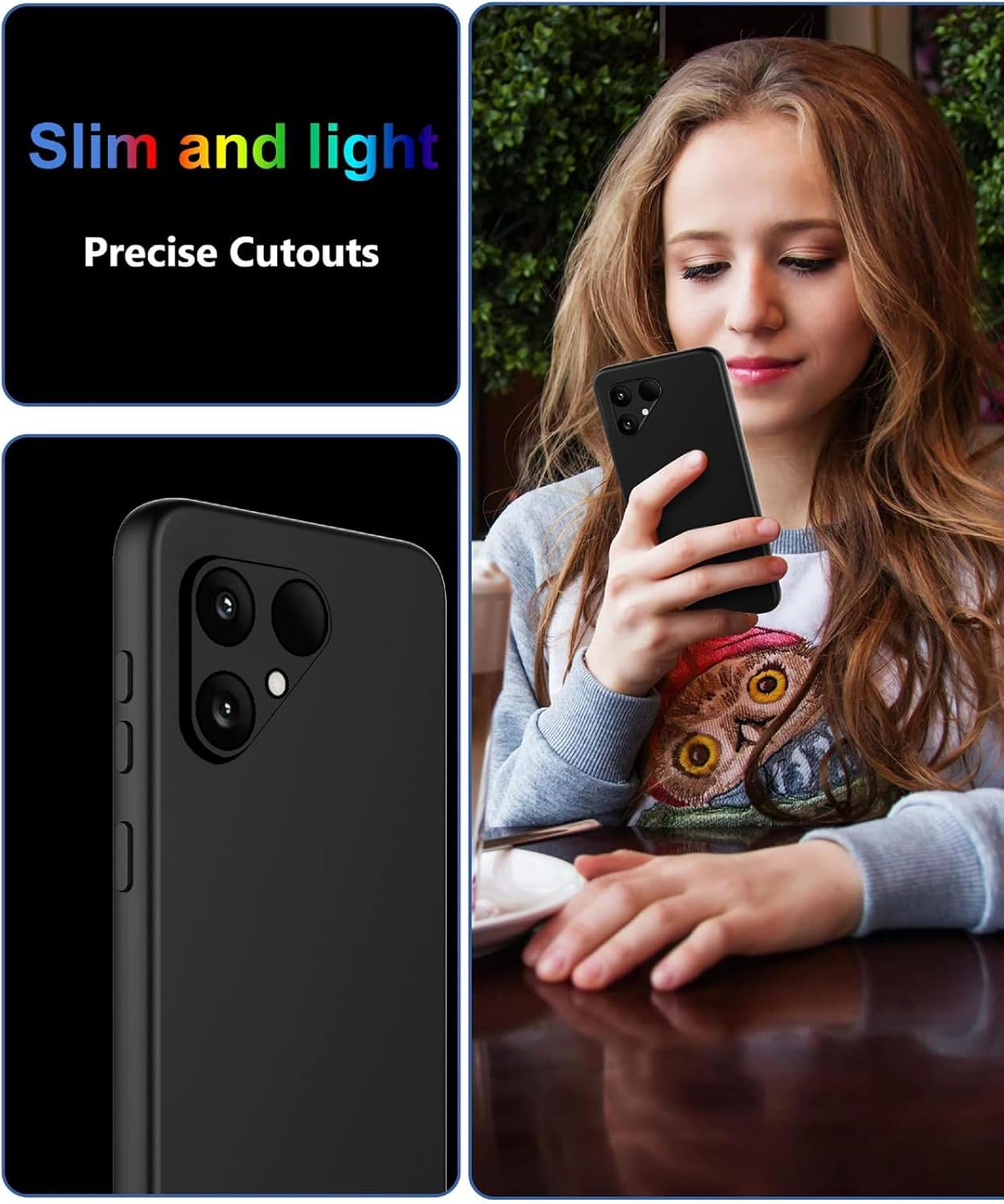 GIOPUEY Case Compatible with Fairphone 6, Ultra-Thin Soft Anti-Fingerprint Protective Case Cover [Wear Resistant] &ndash; Black image number 1