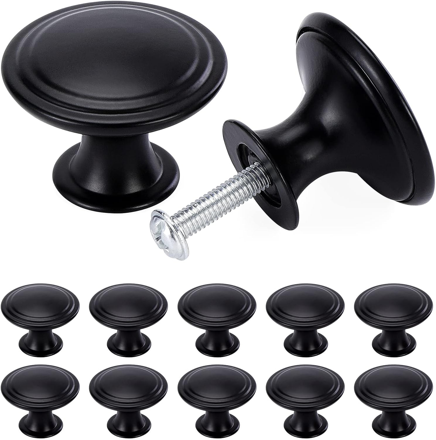 Tsunnee 24 Pack Vintage Chic Antique Style round 30Mm Cabinet Knobs and Drawers