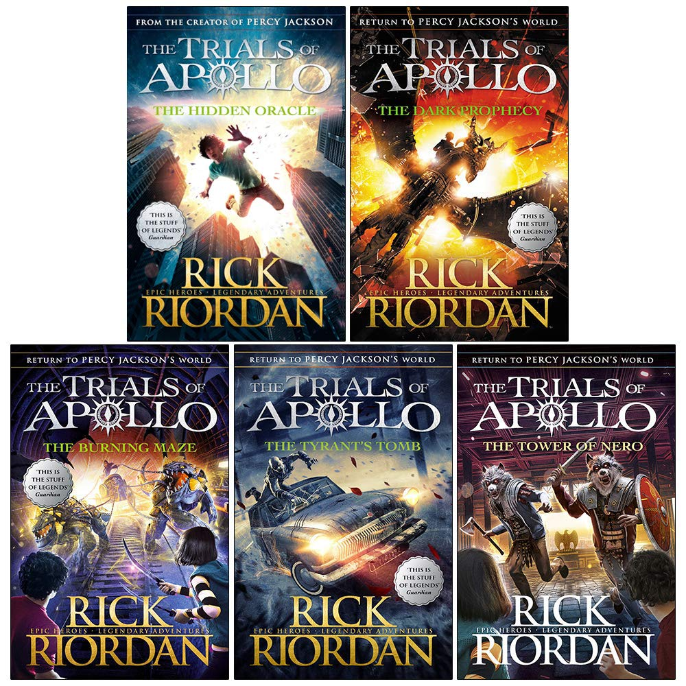 Trials of Apollo Series Rick Riordan Collection 5 Books Set (The Hidden Oracle, the Dark Prophecy, the Burning Maze, the Tyrant&rsquo;S Tomb, [Hardcover] the Tower of Nero) image number 3