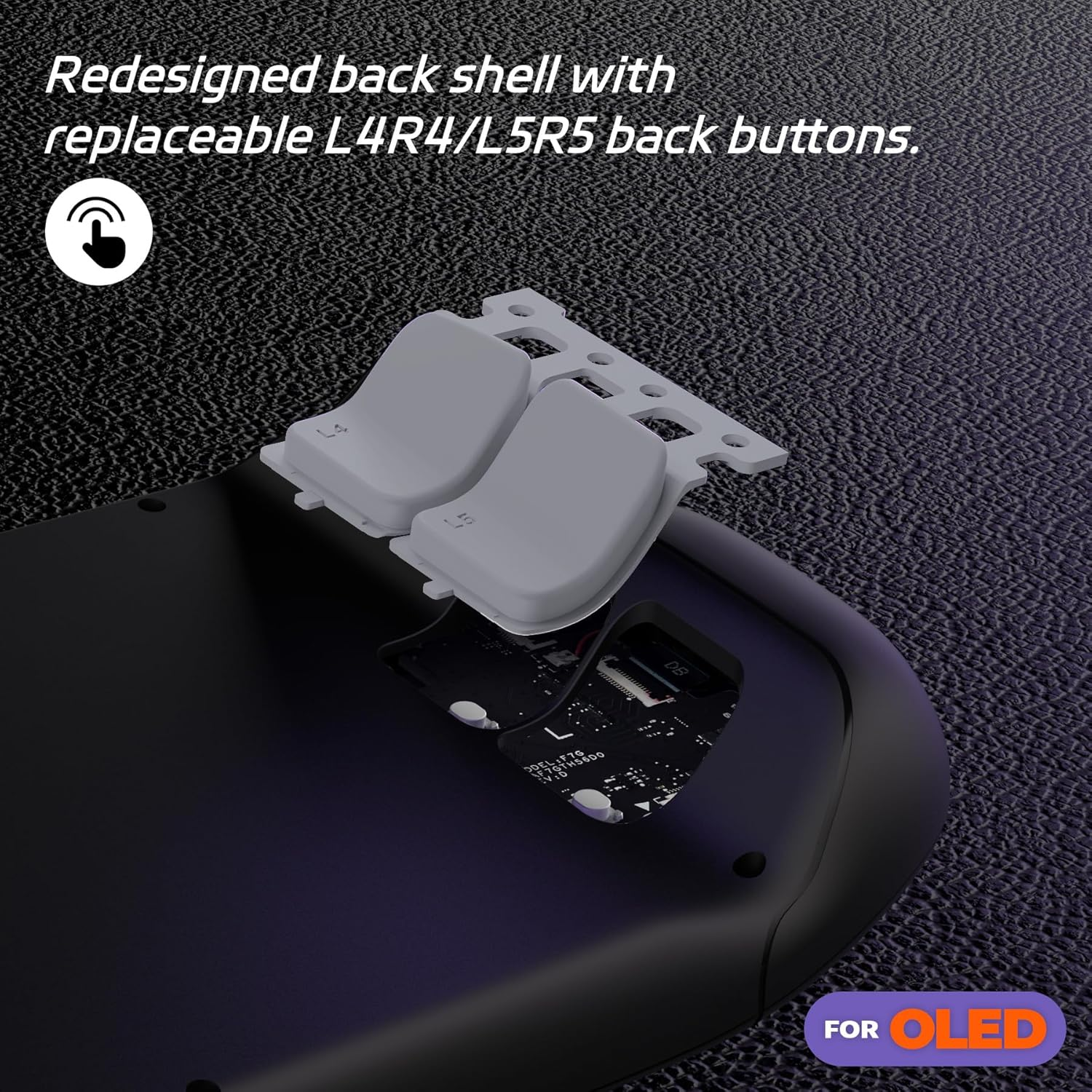 Extremerate Replacement Full Set Buttons for Steam Deck OLED Handheld Console, New Hope Gray DIY Custom ABXY D-Pad Trackpad Bumpers Triggers Buttons with Tools for Steam Deck OLED Console image number 5