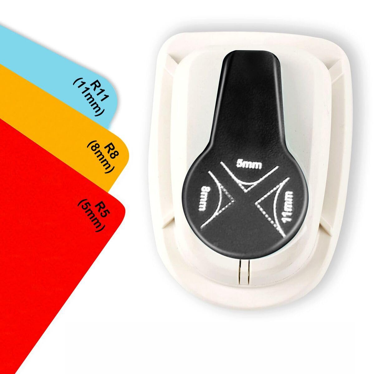 3 in 1 Corner Cutter Office Supplies Corner Rounder Punch, 5Mm 8Mm 11Mm 3 Way Cutter for Paper Craft, Laminate, Photo, Card Making, and Scrapbooking image number 4