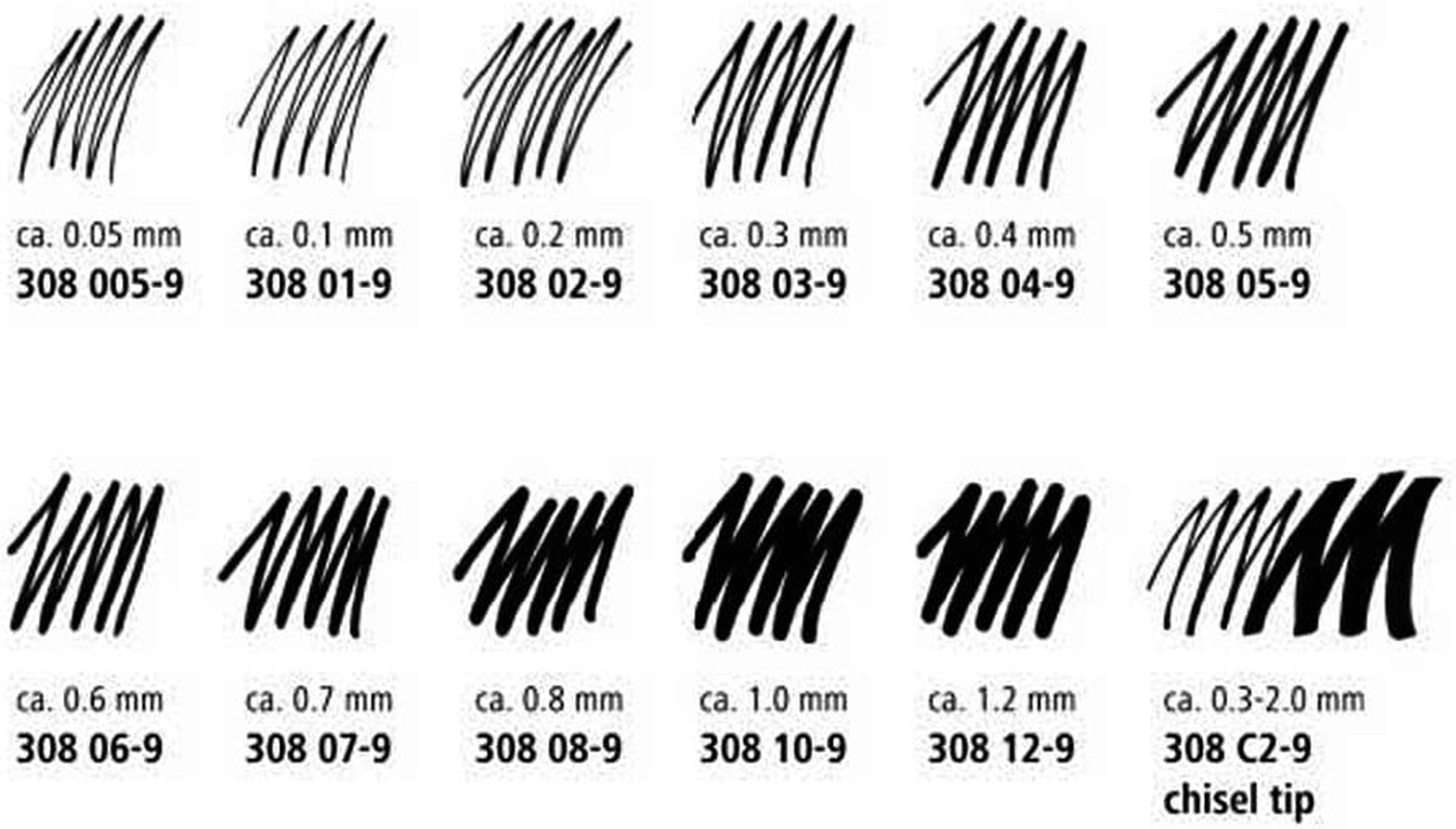 Staedtler Pigment Liner 0.5 Mm Black [Pack of 10] image number 1