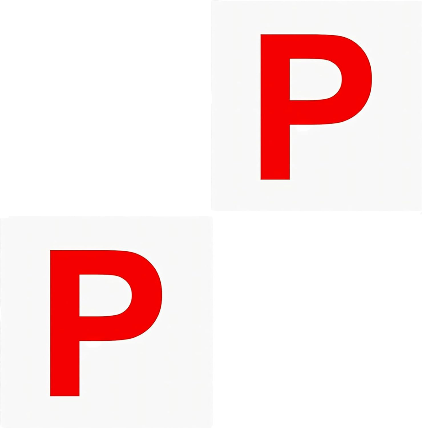 2PCS Magnetic L Plates, Green/Red P Plate, Learning Learner Driver Plates, Automotive Accessories