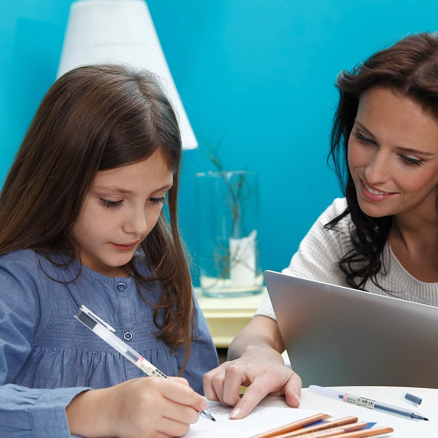 Gel Pens 12 Colors, Ball Point Pens Fine Point, 0.5 Mm Ink Pen, Note Taking Pens for Japanese Korean Office School Stationery Supplies image number 5