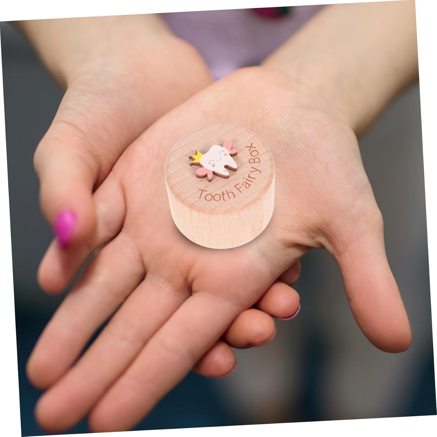 Wooden Boy Girl'S Teeth Box Keepsake Organizer Cute Tooth Storage Box for Boys and Girls and Commemorative Moments at Home image number 6