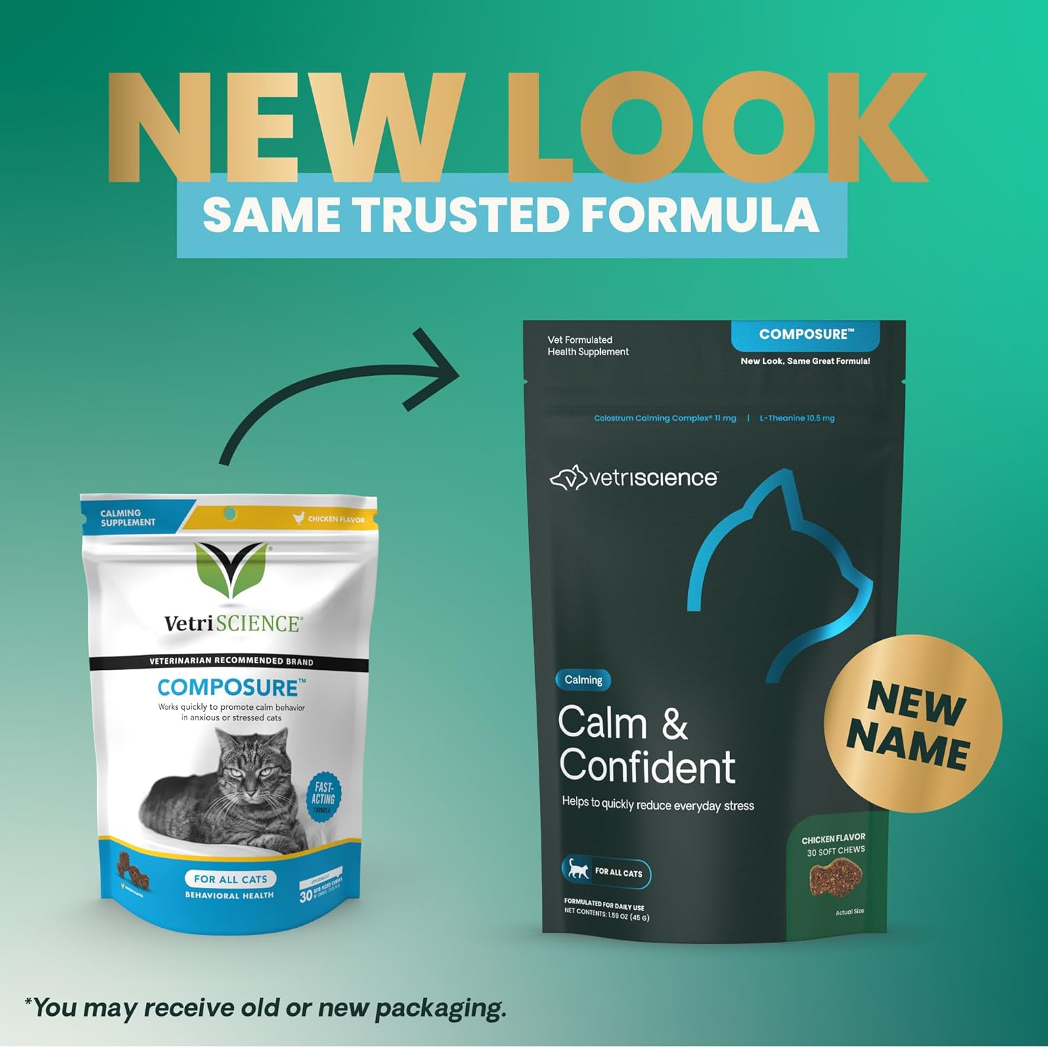 Vetriscience Composure, Calming Formula for Cats, 30 Bite-Sized Chews image number 6