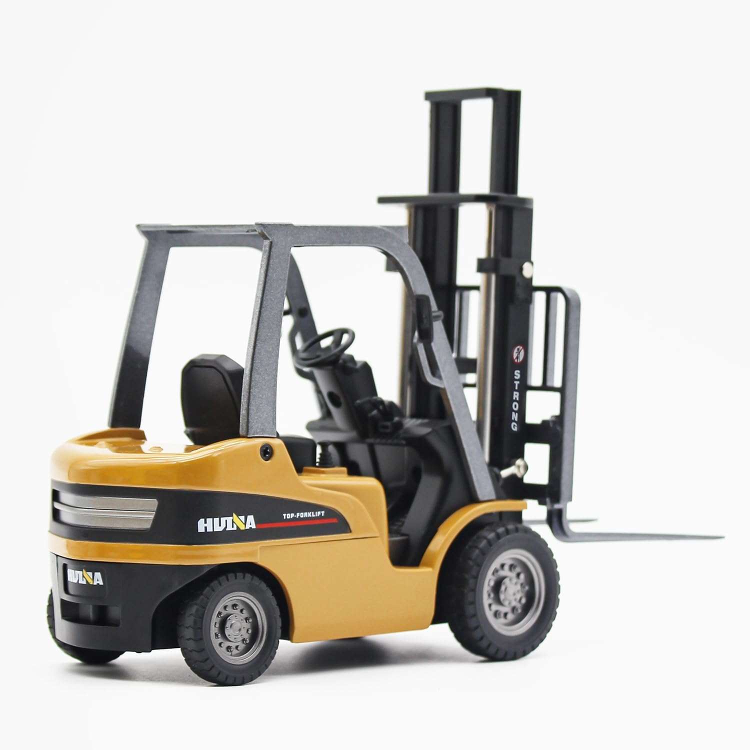 Qutumill Die-Cast Forklift Truck Toys 1/50 Scale Metal Engineering Vehicle Fork Truck High Detail Construction Vehicles Model Collection Forklift Decoration Toy for Kids image number 2