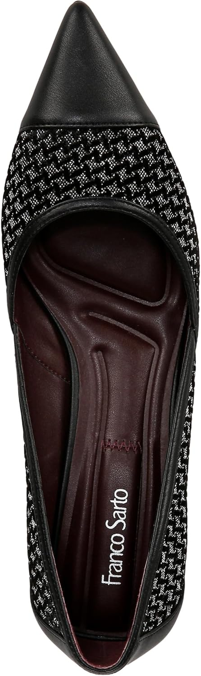 Franco Sarto Women'S Darcy Pointed Toe Kitten Heel Pumps image number 6