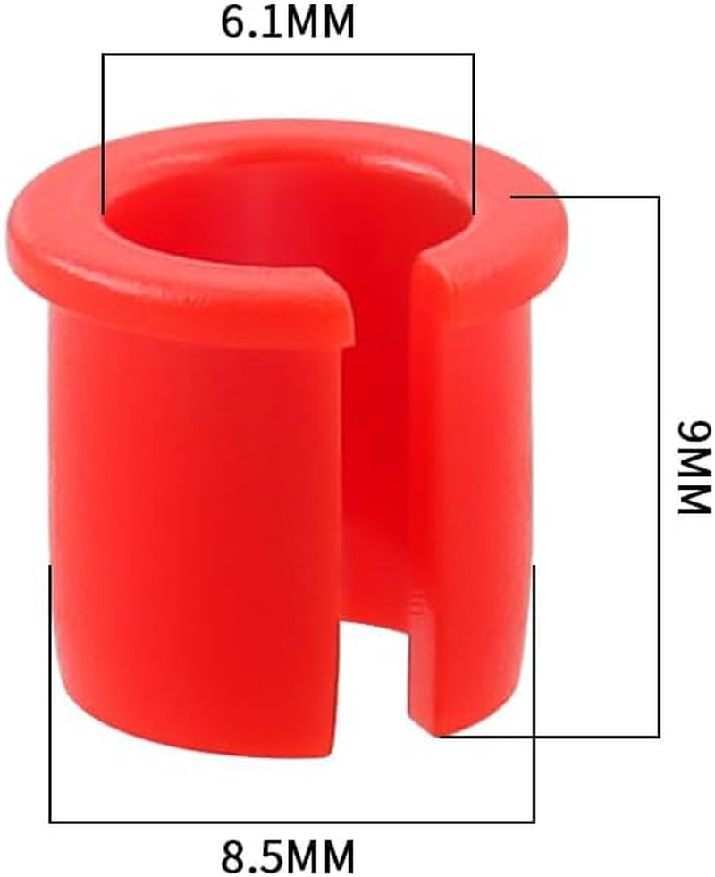 10Pcs Wezxrauo Bike Valve Adapters, Convert Schrader to Presta for Bicycle Tires, 8.5Mm to 6Mm Valve Hole Reducer for Rims, MTB Road Bike Valve Stem Converters image number 5