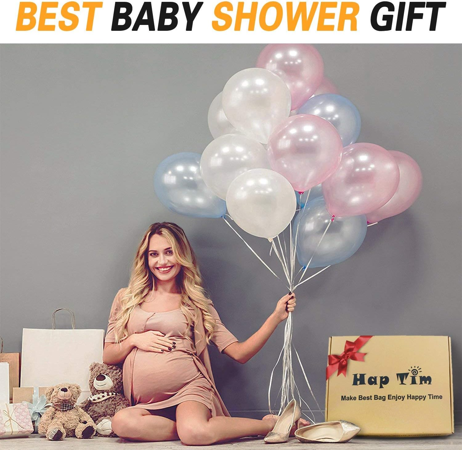 Haptim Multi-Function Large Baby Diaper Bag Backpack W/Stroller Straps-Insulated Bottle Pockets-Changing Pad,Stylish & Durable image number 5