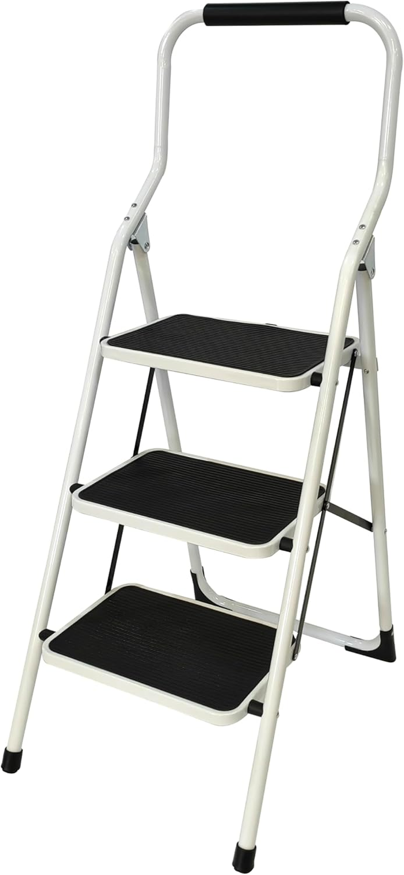 L.T. Williams 3 Step Steel Ladder White 9756 image number 1