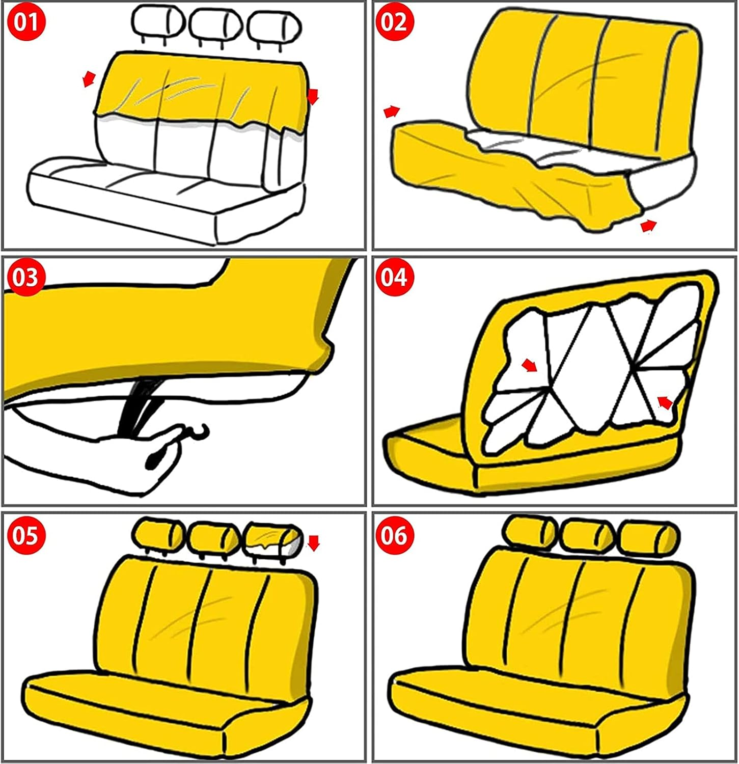 Aulufft 23 PCS Leapord Print Car Assecories, Include Seat Cover Leopard Steering Wheel Cover, Central Control Armrest Pad, Car Coasters and Keychain Holder, Headrest Covers, Ventilation Hole Decor image number 4