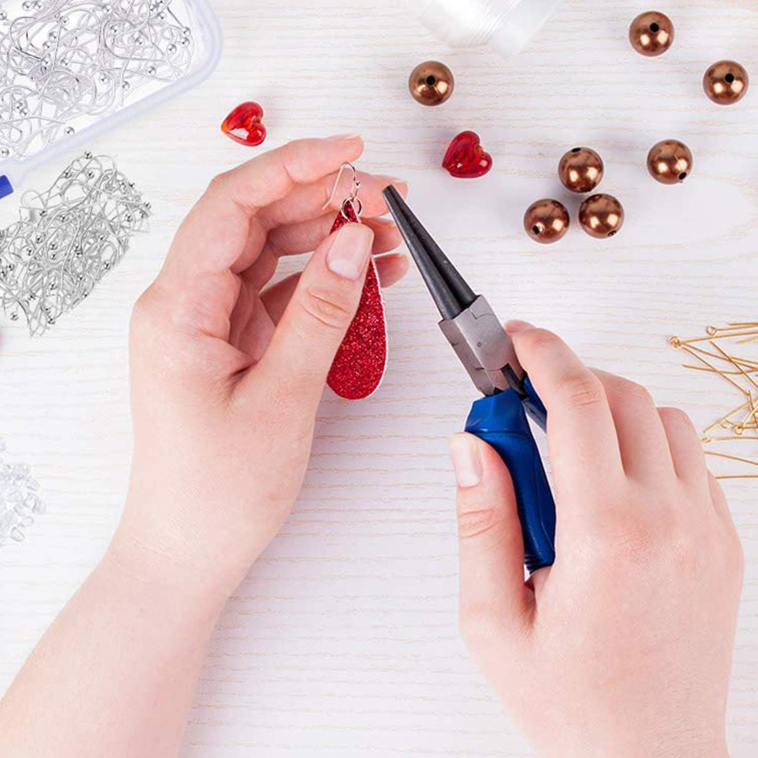 Earring Hooks Silver Plated Hypoallergenic Ear Wires for DIY Jewelry Findings （200PCS Earring Hooks+200Pcs Earring Backs） image number 6