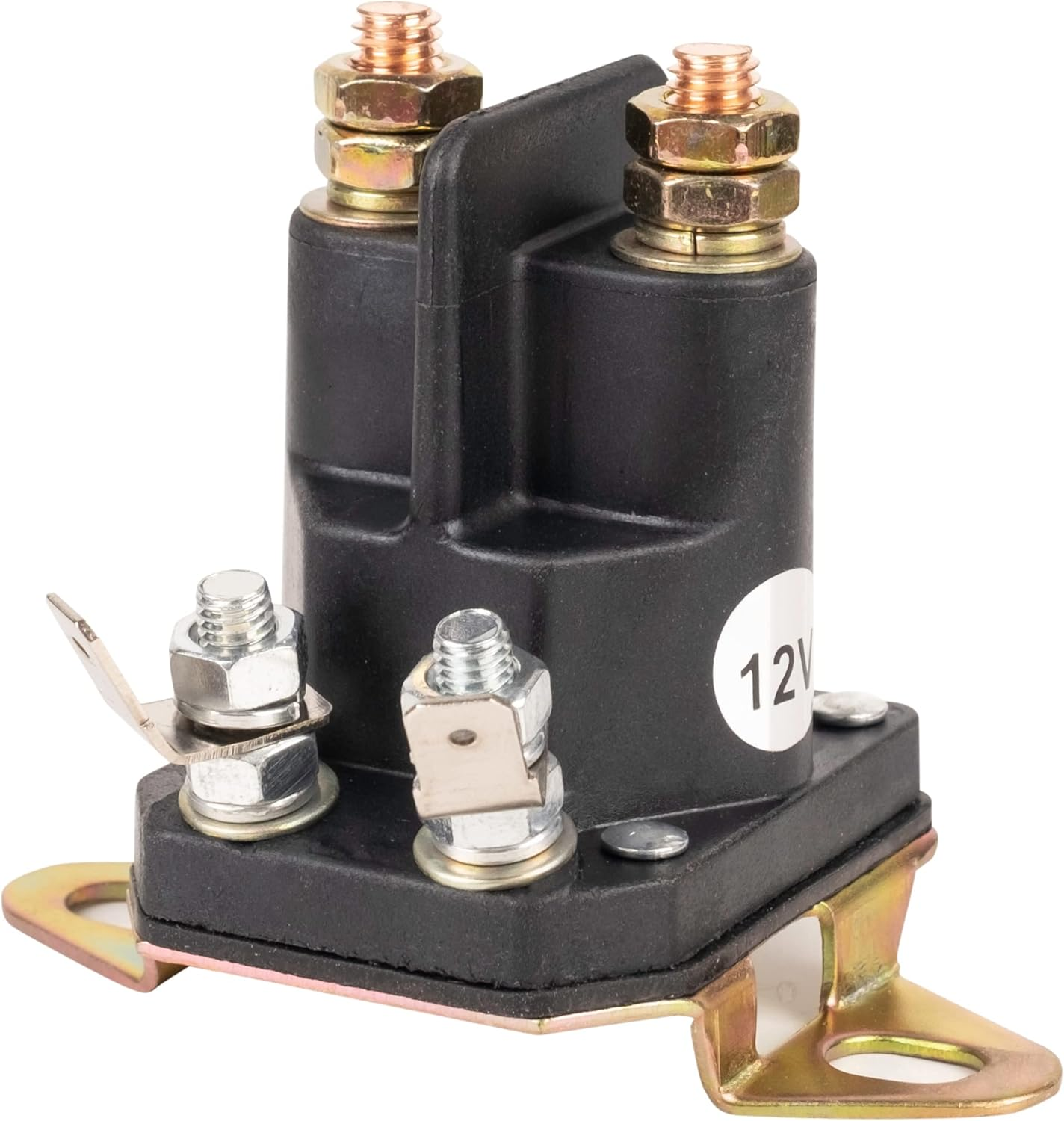 Bluestars MIU12537 Starter Solenoid - Compatible with John Deere S240 X300 X304 X305R X310 X320 X324 X350 X354 X360 X370 X380 X384 X390 X394 Lawn Tractors - Replaces 884-1221-210-02 892-1221-210 image number 1