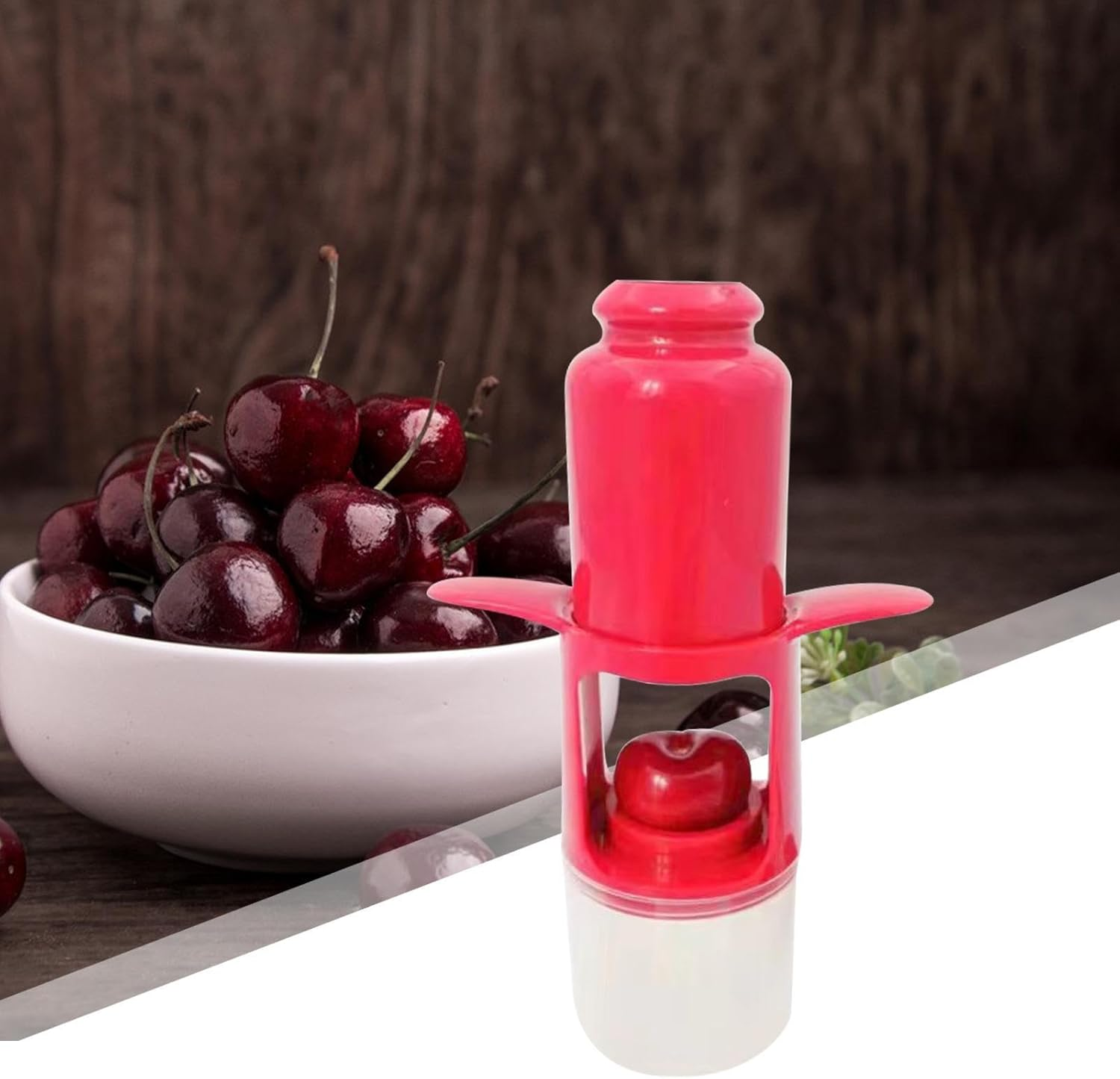 Cherry Depitter, Pit Remover for Cherries, Multipurpose Cherry Stoner, Heavy Duty Stainless Steel Olive Pitter Tool, Kitchen Gadgets for Cherry, Chili, Red Dates image number 2