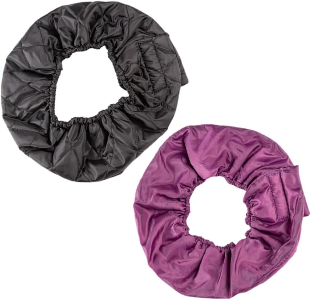 GANAZONO 2Pcs Deep Conditioning Cap: Professional Hair Stylist Capes Double Layer Waterproof Hair Dye Heat Insulation Cap Protector for Women Home Salon Use image number 5