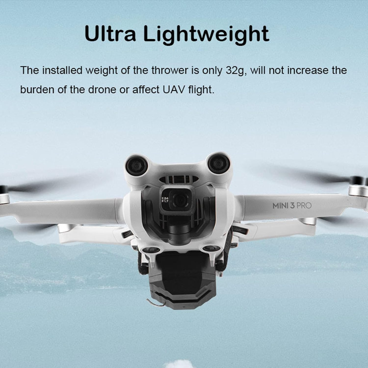LICHIFIT Drone Airdrop System Universal for DJI Mavic 3 / Mini 3 Pro/Mavic Air 2 / Air 2S / Mavic Pro Drone Thrower Transport Delivery Release Dropping Device image number 5