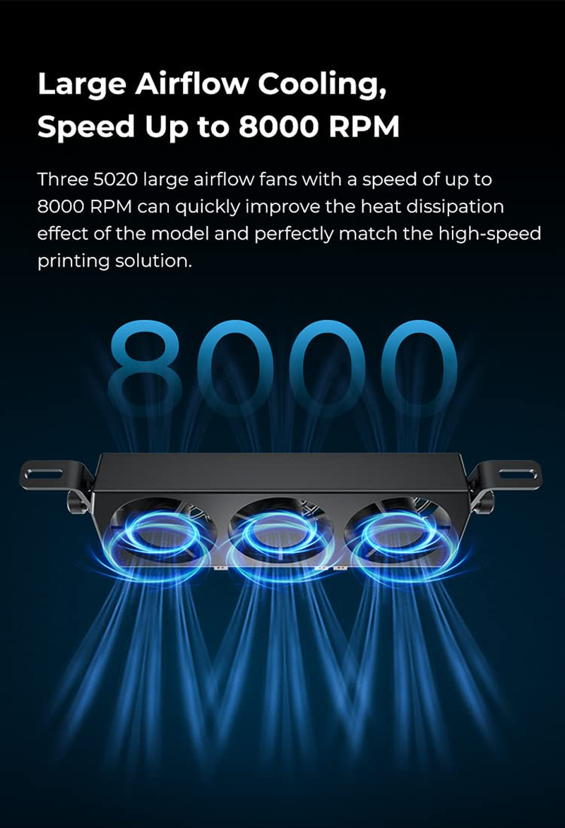 Creality Upgraded Fan Cooling Kit for Ender-3 Series - Precise Heat Dissipation for High-Speed 3D Printing - Compatible with Ender-3 Neo/Pro/V2/S1/Cr-6 SE