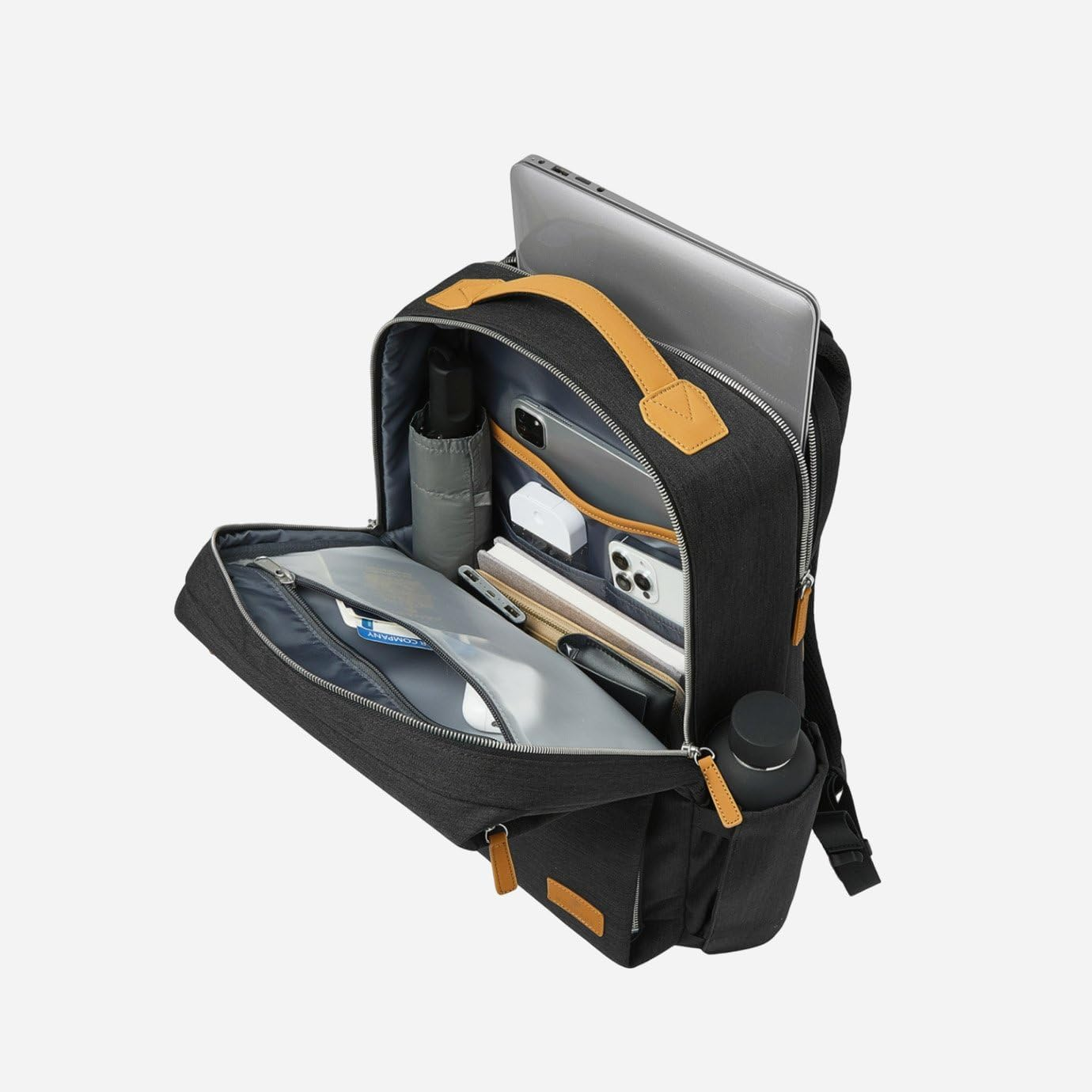 Nordace Siena Pro 15 Smart Backpack with USB Charging - 16" Laptop Backpack, 20L Daily Backpack for Travel, Everyday, or Work - All Gray image number 7