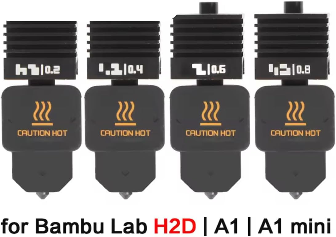 H2D Combo Hotend Print Head Kit &ndash; Upgraded Hardened Steel Nozzle (0.4Mm) with Silicone Cover Sock &ndash; Compatible with Bambu Lab A1, A1 Mini, H2D Combo 3D Printer &ndash; High-Temperature Extruder Upgrade image number 3