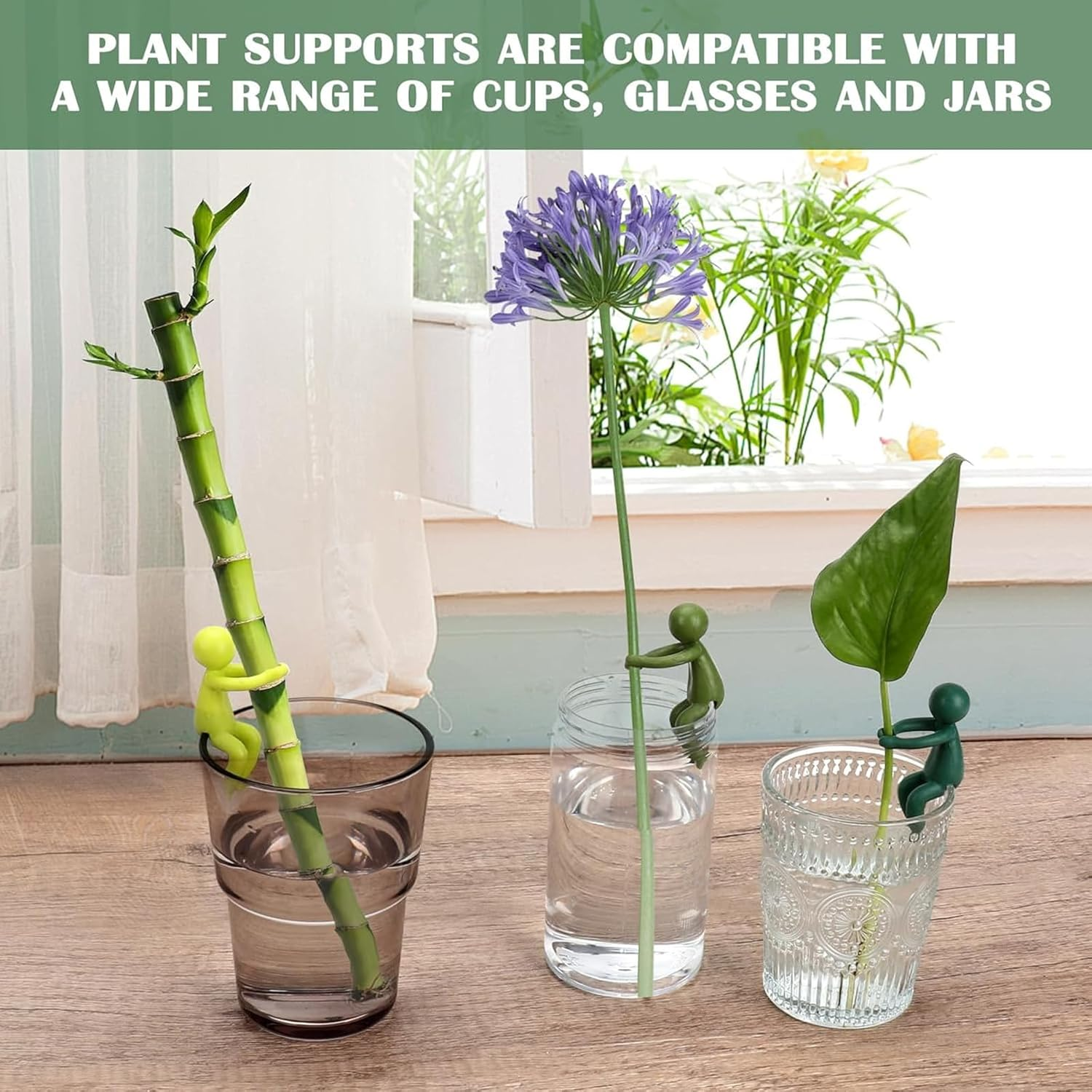 3 Pcs Plant Propagation Friends, Plant Support for Sprouts, Stems, Shoots and Cuttings, Growth Tool for a Plant Propagation Station Indoor Garden Funny Plant Lover image number 6
