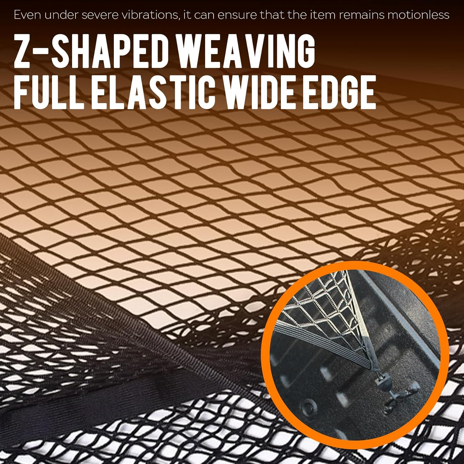 Ziyue Cargo Net for Pickup Truck Bed Highly Elastic Mesh Truck Bed Organizer for Daily Light Loads of Trucks SUV ATV Boat 4'X4' Stretches to 7'X7' image number 2