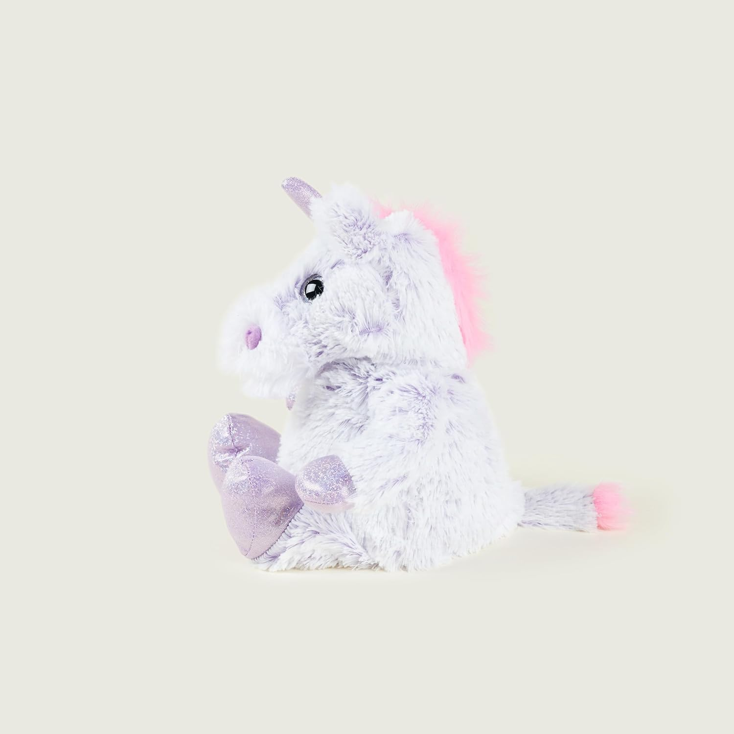 Warmies Plush Marshmallow Unicorn Microwavable Weighted Teddy with French Lavender Scent, Hot or Cold Wheat Bag for Cool Relaxation and Warm Relief image number 4