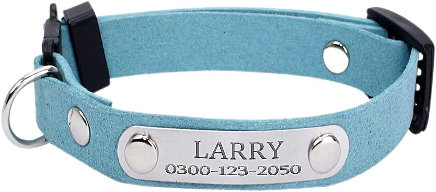 Yonsbox Personalized anti Strangulation Kitten Cat Collars with Bell Breakaway Quick Release Custom Engraved Cat Collar with Name Tag Adjustable Cute Cat Collars for Male Female Boy Girl Cats