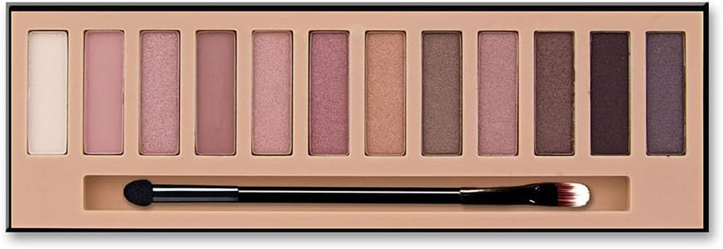 L.A. Girl Beauty Brick Eyeshadow, Nudes, 0.42 Ounce, Powder image number 2