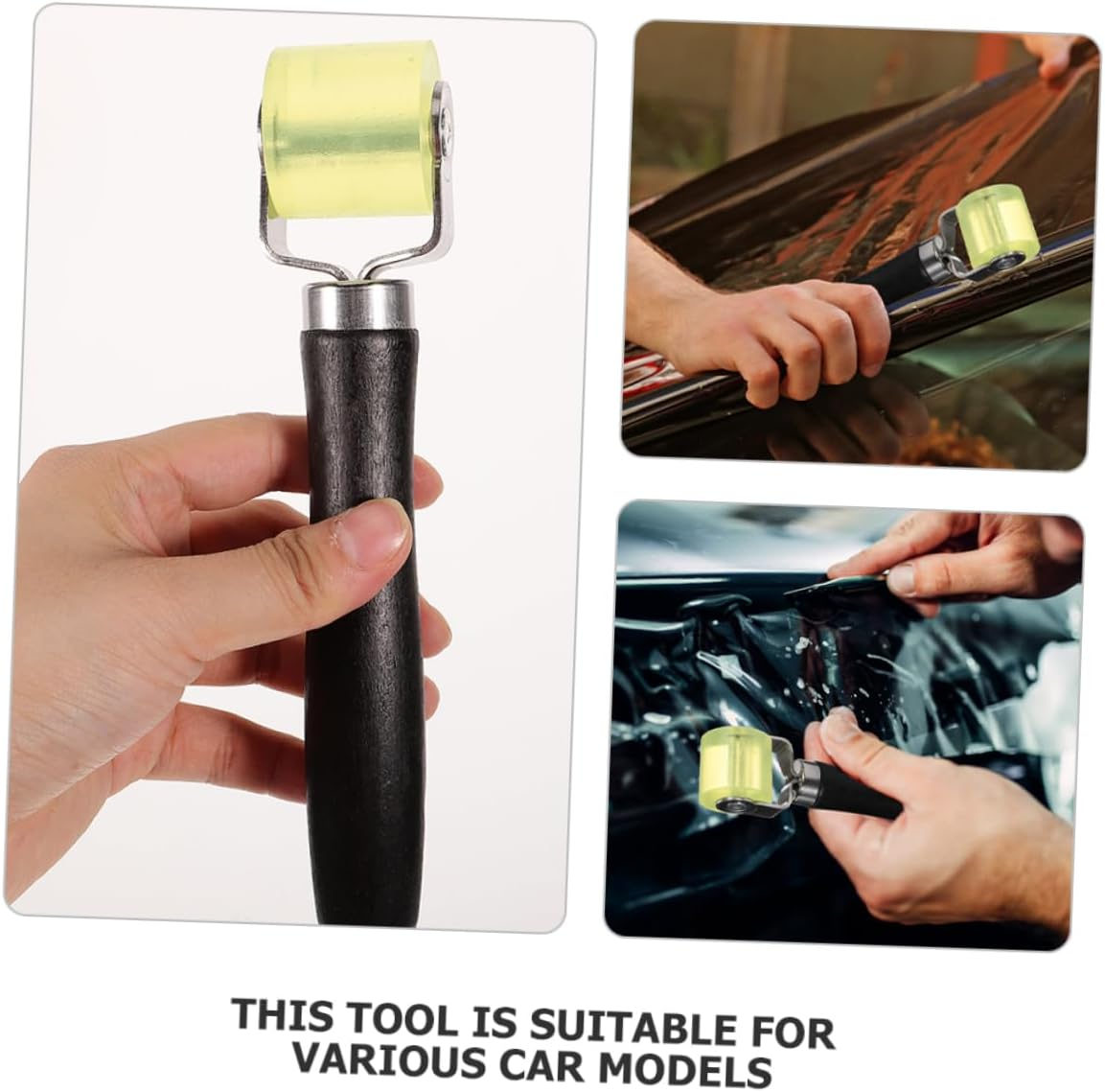 WEKADRIN Automotive Sound Deadening Roller Rubber Noise Insulation Tool for Car Sound Reduction and Damping image number 1