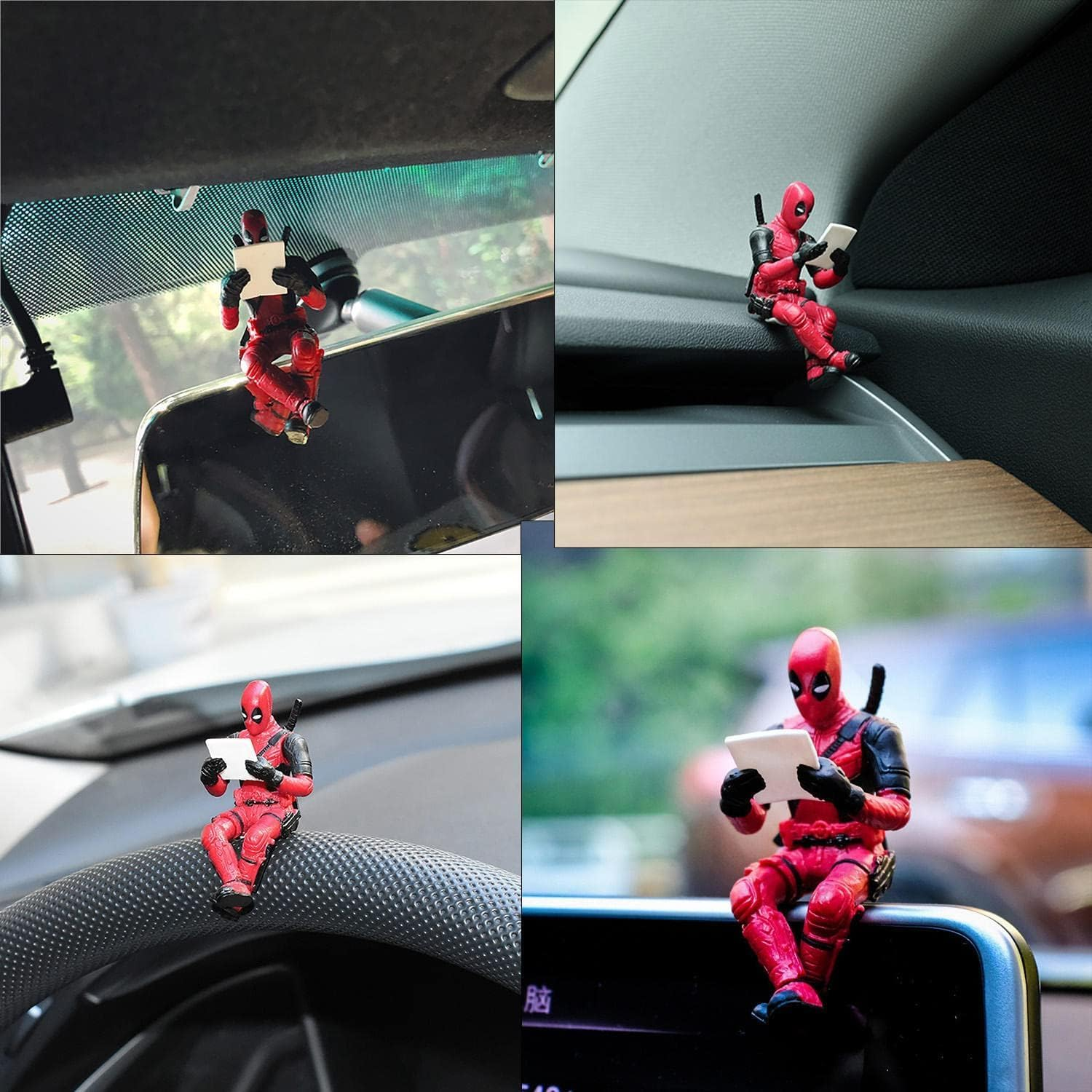 Car Swinging Ornament Rear View Mirror Accessories Hanging Cute Anime Rearview Pendant Decoration Interior for Gardening Man Woman Charms Aesthetic Decor Decorations (Style A)