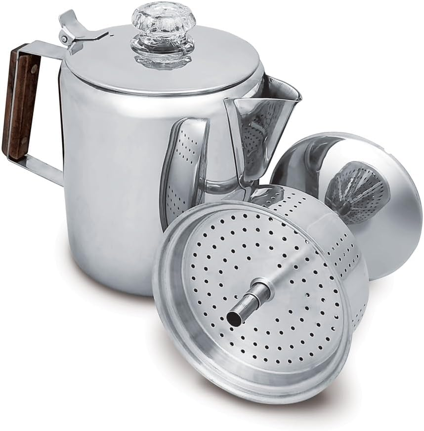 Campfire Stainless Steel Coffee Percolator, 1.45 Litre Capacity