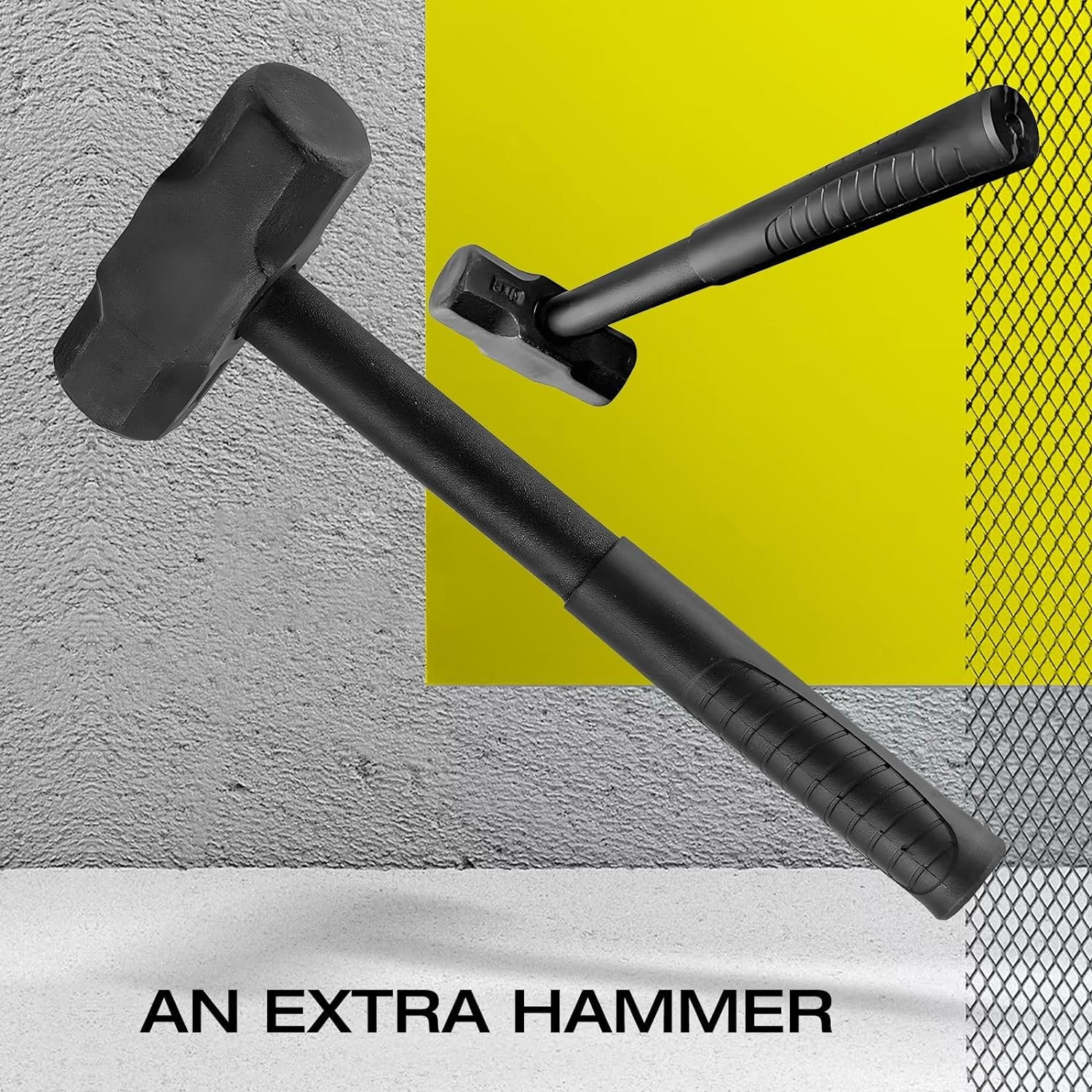 Log Firewood Splitter Set with Hammer Manual Wood Splitting Cutter Kindling Cutting Fireplace BBQ Camping Tool Outdoor Steel image number 4