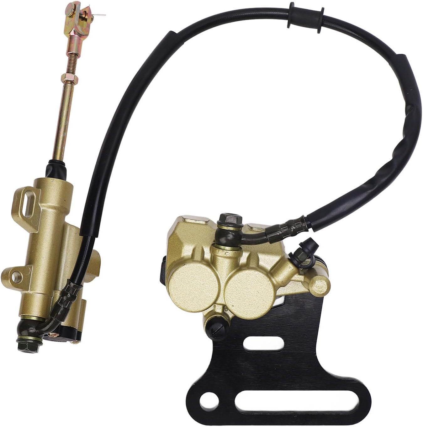 Rear Hydraulic Brake Master Cylinder Kit, Brake Master Cylinder Caliper Assembly High Strength Use Sturdy for Pit Dirt Bike image number 6