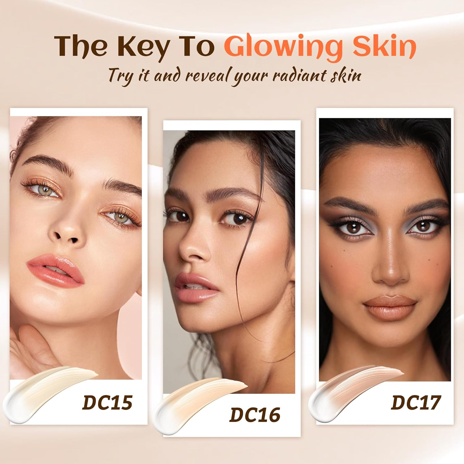 VIOLA HOUSE Color Changing Foundation, 4 in 1 Foundation, Color Changing Flawless Finish, Lightweight, Moisturizing Glow, 1.0 Fl Oz (Medium Skin Color) - Light Skin Color image number 6