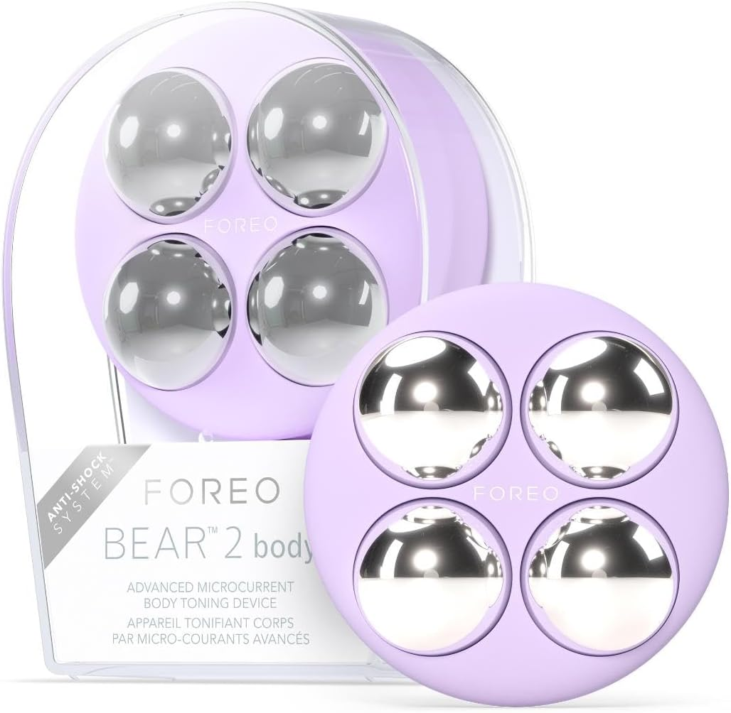 FOREO BEAR 2 Body Advanced Microcurrent Body Sculpting Machine - Cellulite Massager & Lymphatic Drainage - Firm & Contour - Body Massager - Increases Absorption of Skin Care Products - Lavender image number 2