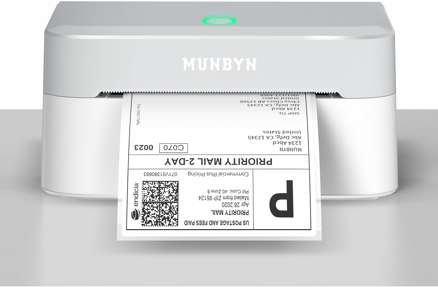 MUNBYN Bluetooth Shipping Label Printer, 4X6 Thermal Label Printer for Small Business, Compatible with Iphone, Android, Windows, Macos, Etsy, Shopify, Royal Mail, DHL, DPD, Evri, 403B, White image number 4