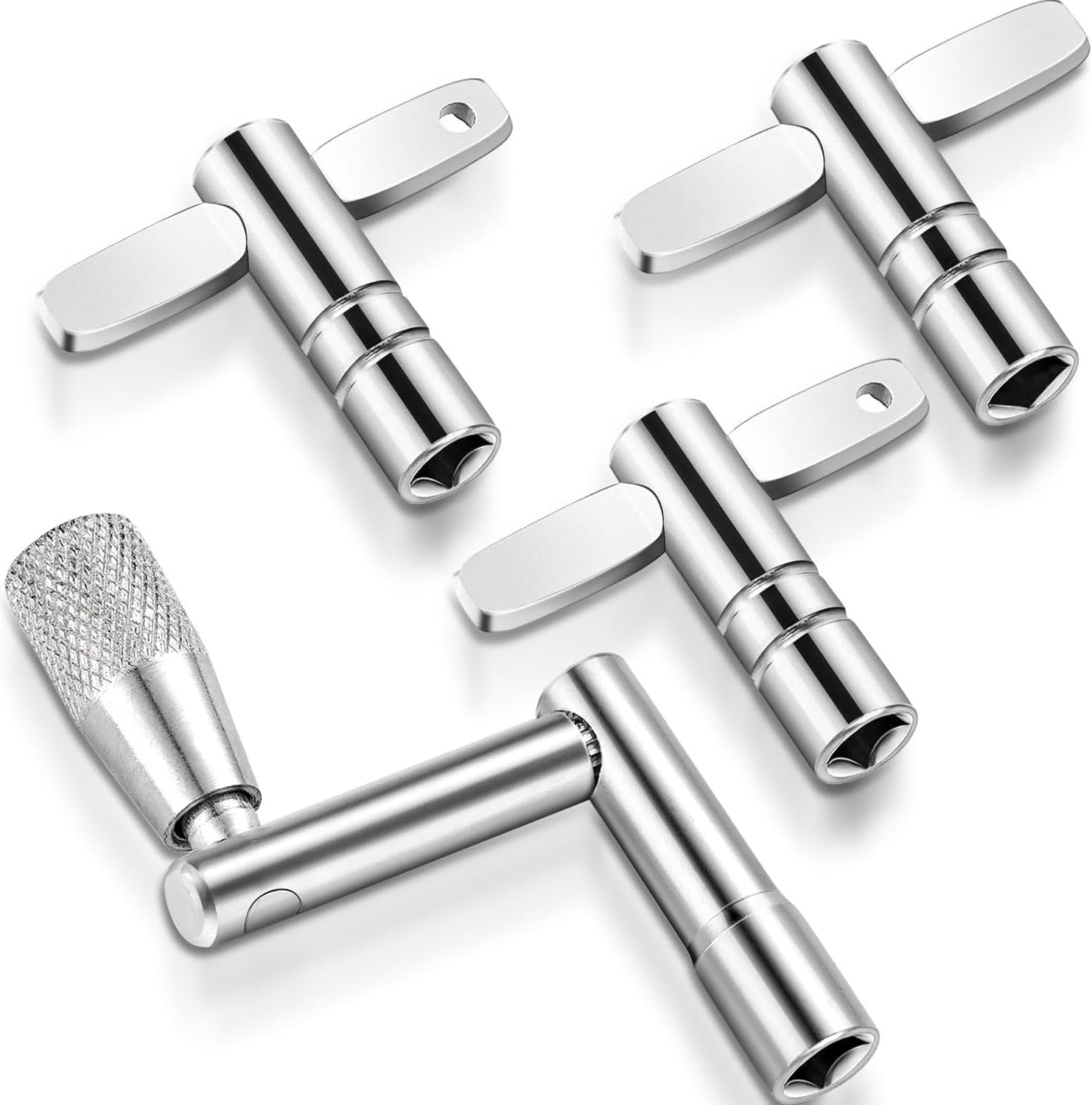 YKHNIS Drum Keys, 4-Pack Drum Tuning Key with Continuous Standard Motion Speed Key,Metal Drum Keys Tuner, Drum Set Hardware Key Tool image number 5