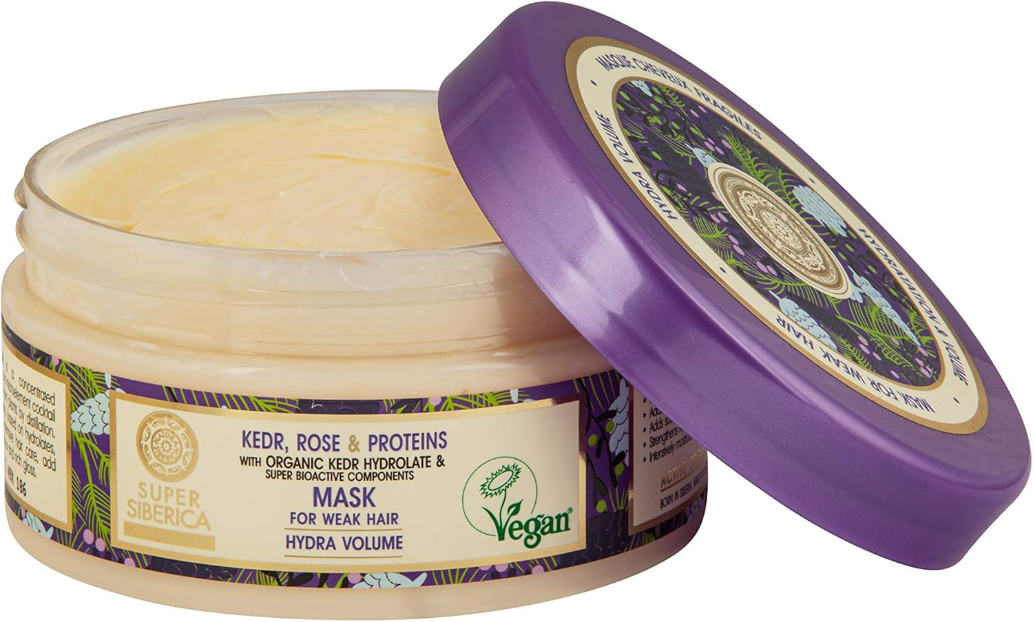 Natura Siberica Super Kedr, Rose & Proteins. Mask for Weak Hair, 300 Ml