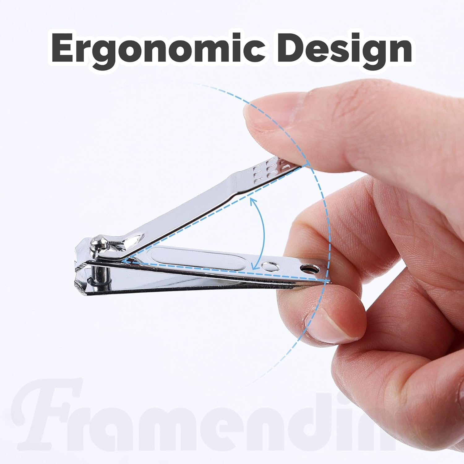 Framendino, 18 Pack Stainless Steel Small Fingernail Toenail Nail Grooming Clippers Bulk Tools Set for Mens Women Silvery Rose Gold image number 1