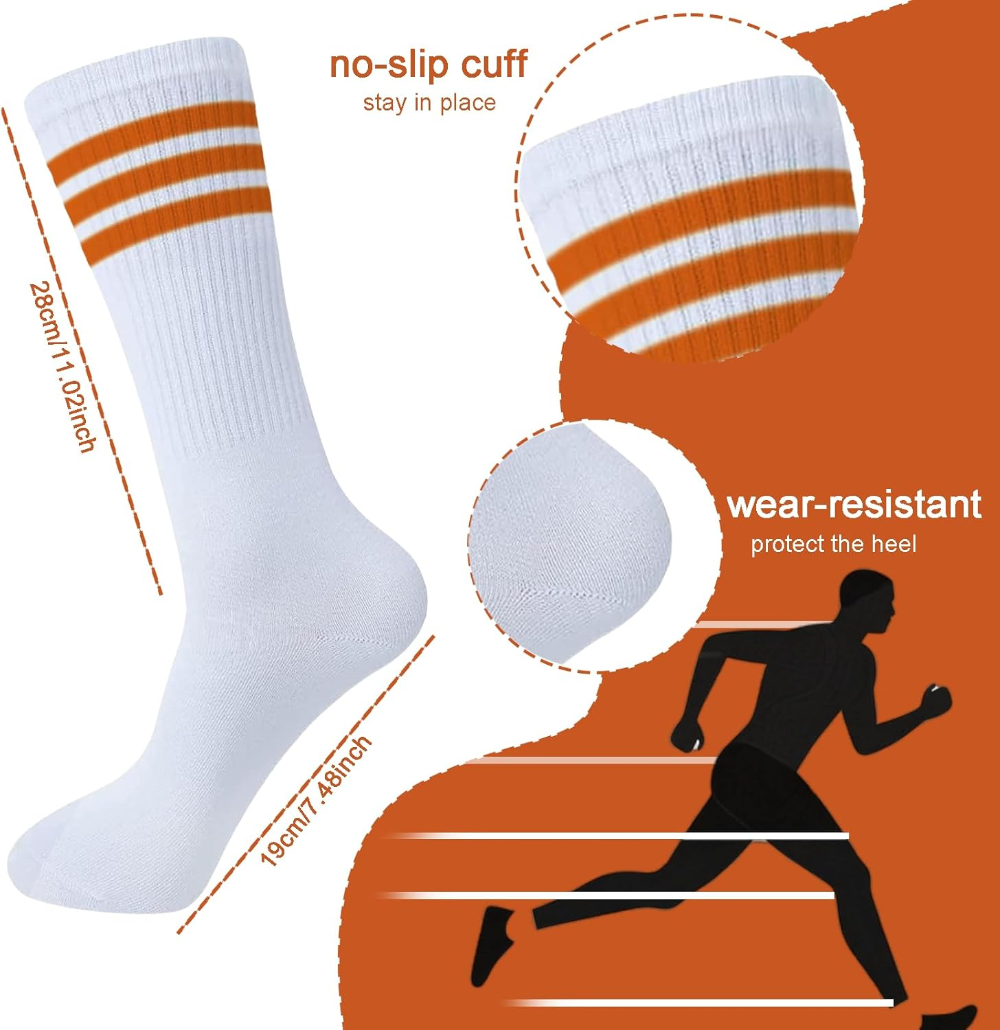 Sweatbands Set, Sports Headband and Sweat Band for Men & Women, Moisture Wicking Workout Set for Tennis, Basketball, Running, Gym