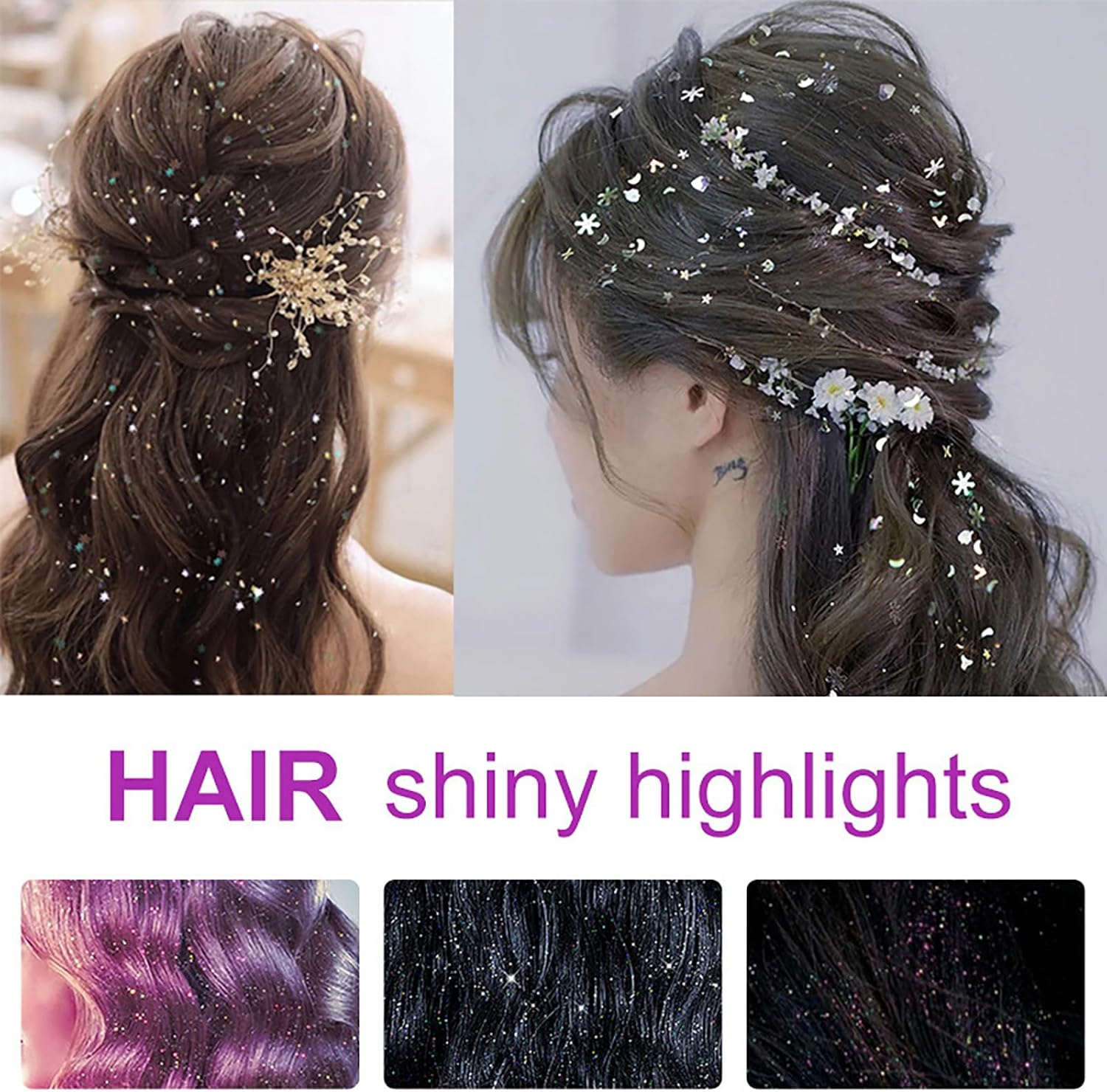 Body Glitter Spray for Clothes, Purple image number 5