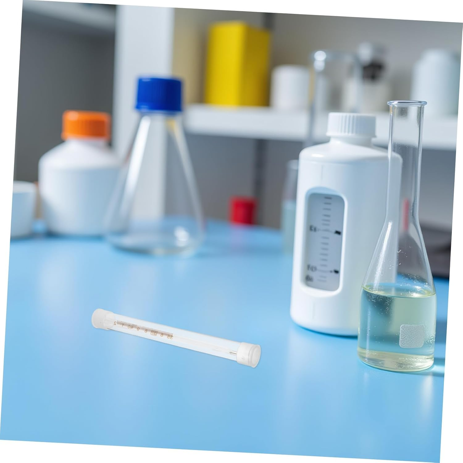 STOBAZA 10Pcs Thermometer Protective Case Plastic Tube Organizer for Thermometer Safe Storage and Easy Access at Home Hospital Travel image number 4