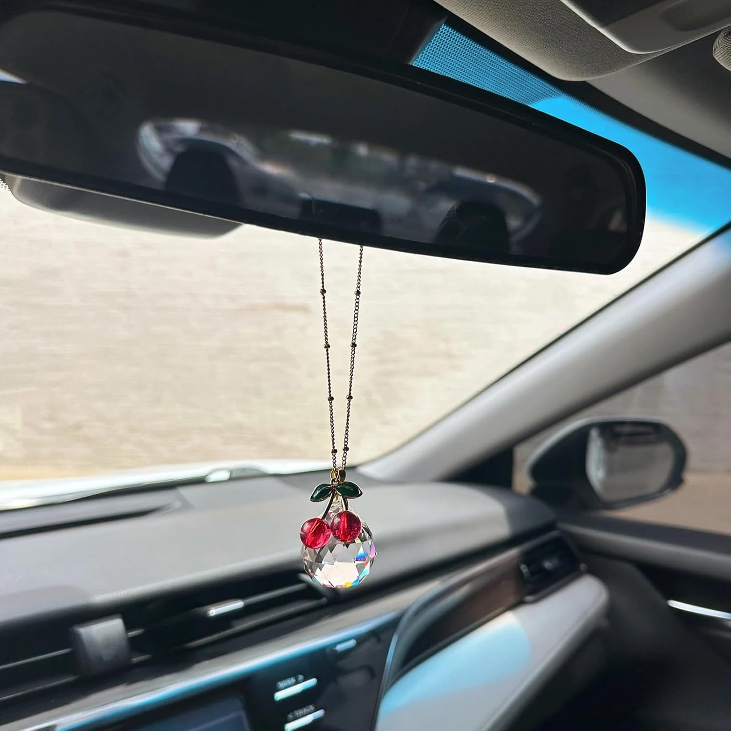 Cherry Car Rearview Mirror Accessories for Women image number 2
