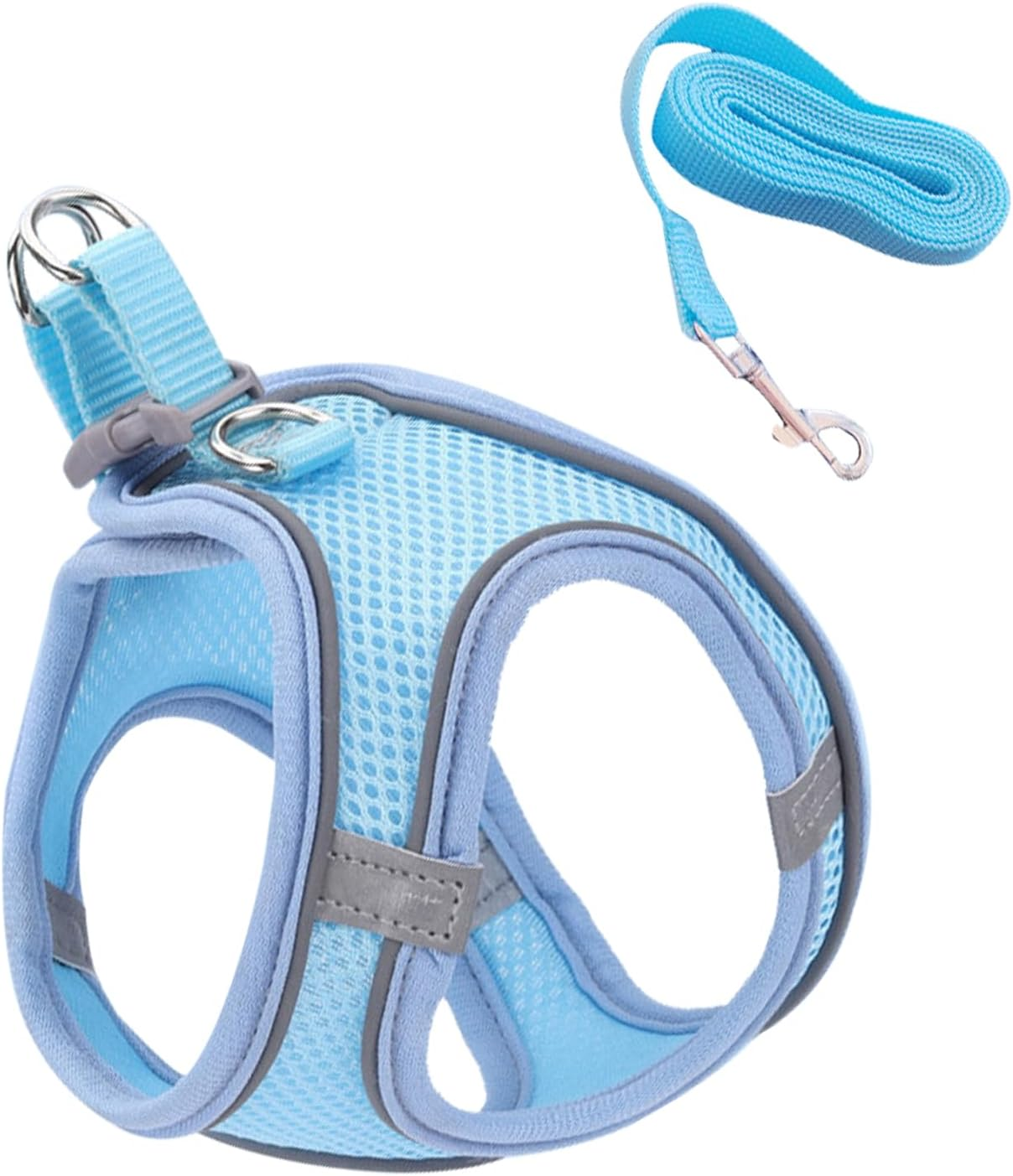 Escape Proof Cat Harness | Soft Reflective Mesh Vest Harness and Lead - Puppy Collar Pet Supplies for Small Medium Large Animals Travel Backpack Outdoor Hiking