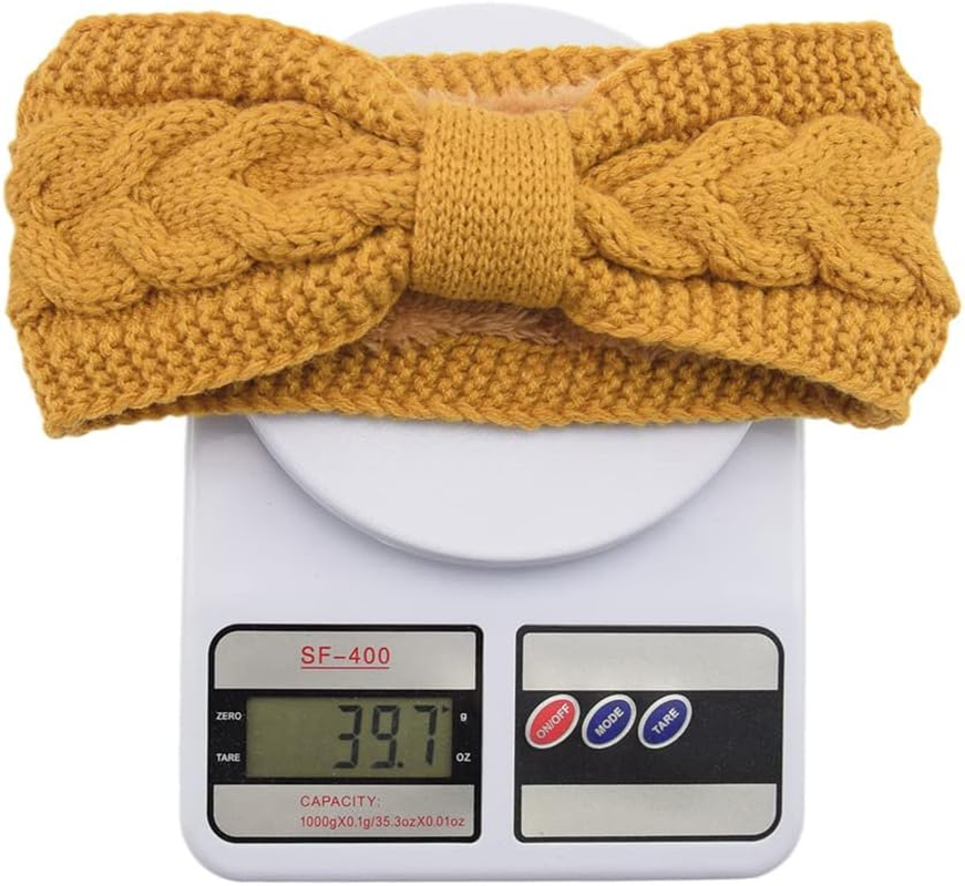 Whakano Winter Vintage Headband Braided Headbands Knitted Thickening Ear Warmers Elastic Wide Fashion Headband for Everyday Sports Yoga for Women and Girls, Dark Green - Navy Blue image number 6