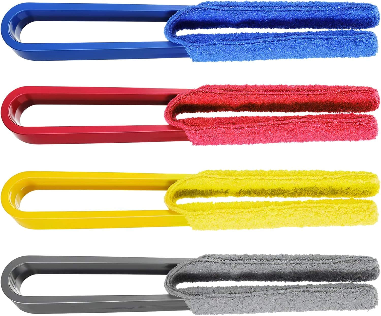 Elevatetech Blinds Cleaning Brush Set, 4 Pieces Blind Cleaner with 4 Microfibre Sleeves, Cleaning Brush for Louvre Blinds, Ventilation Slots of Air Conditioners, Fans, Car Ventilation Slots image number 3