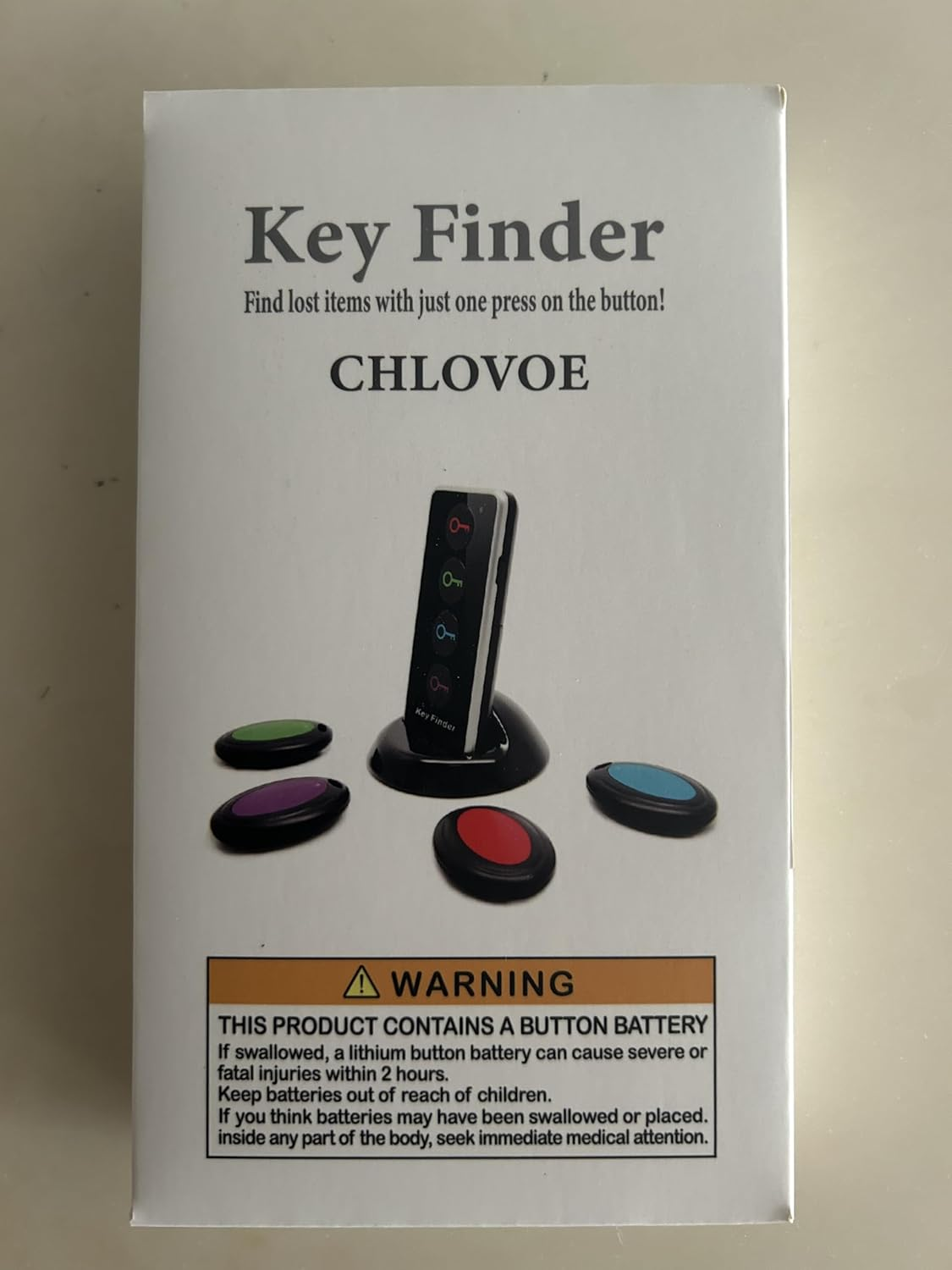 Key Finder, Item Tracker with LED Flashlight Function, Chlovoe Wireless Remote Control RF Key Finder Locator Phone Pet Wallet TV Remote Tracker（1 RF Transmitter & 4 Receivers） image number 3