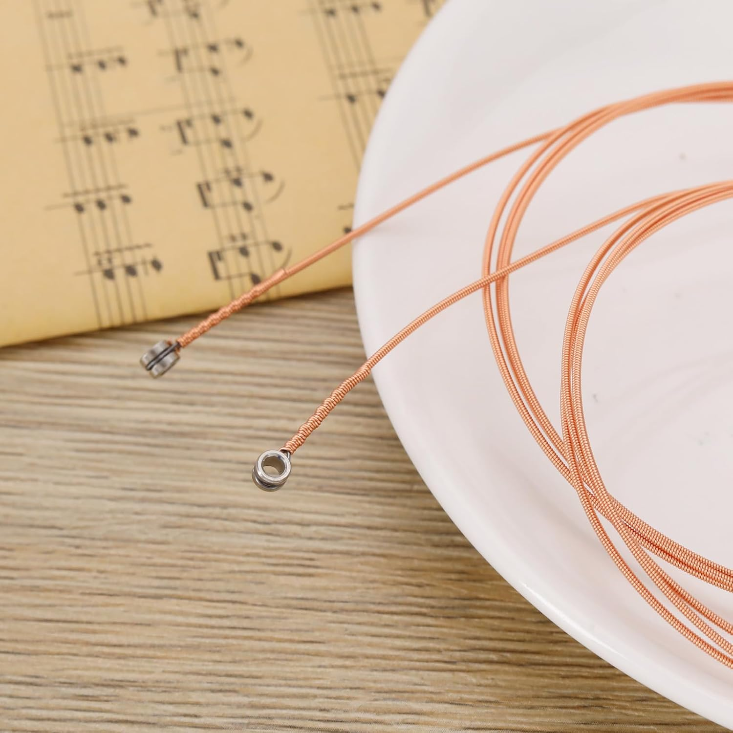 10Pcs E-6Th Guitar Strings Guitar Low E String 88Cm Acoustic Guitar String Folk Guitar String Resistant Rust Copper String Guitar String Replacements image number 4