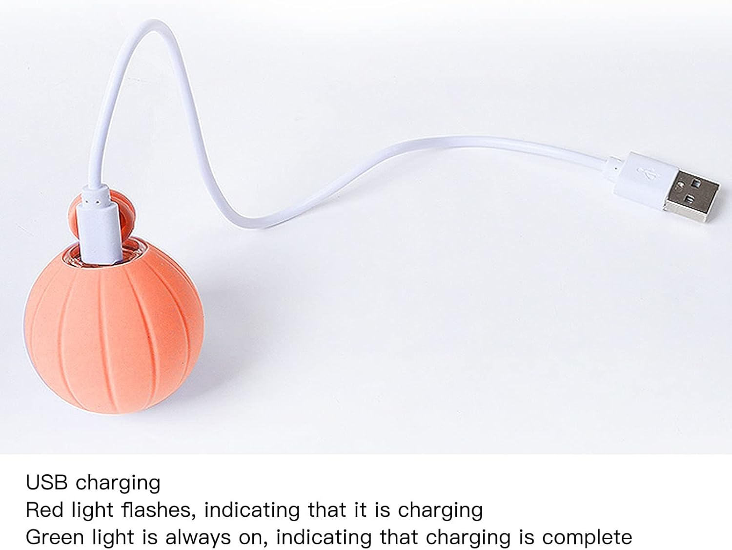 EVTSCAN Smart Interactive Cat Ball, with Two Modes, Rechargeable Teeth Grinding Bite Resistant Cat Toy, Automatic Rolling Kitten Toys image number 5